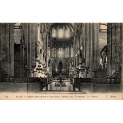 Carte postale ancienne Caen Église Saint-Étienne Abbaye aux Hommes chœur