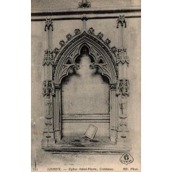 Carte postale ancienne Lisieux Église Saint-Pierre crédence