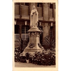 Lisieux Statue Sainte-Thérèse Carmel CPA ancienne