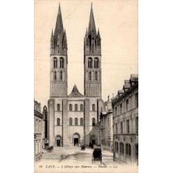 Carte postale ancienne Caen Abbaye aux Hommes façade LL