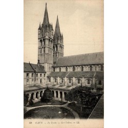 Carte postale ancienne Caen lycée Le Cloître Calvados CPA LL collection
