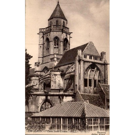 Carte postale ancienne Caen Vieux Saint-Étienne Calvados CPA LL collection