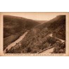 Carte postale ancienne Laguiole route de Neussargues lacets Truyère Aveyron CPA