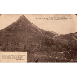 Carte postale ancienne Puy Mary Pas de Peyrol route Murat Salers Cantal CPA