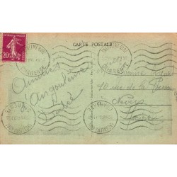 Carte Postale Ancienne Angoulême Rempart Desaix Statue Carnot CPA