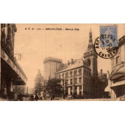 Carte postale ancienne Angoulême Hôtel de Ville Charente CPA AGA collection
