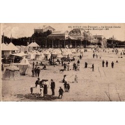 Carte postale ancienne Royan Grande Conche Casino Municipal Charente-Maritime CPA