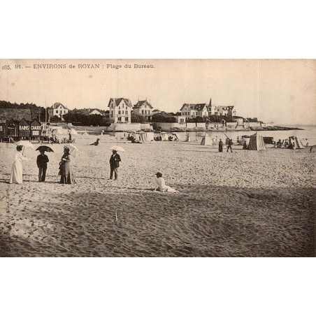 Carte postale ancienne Royan plage du Bureau Charente-Maritime CPA collection