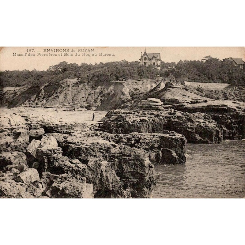Carte postale ancienne Royan massif des Perrières Bois du Roi Charente-Maritime CPA
