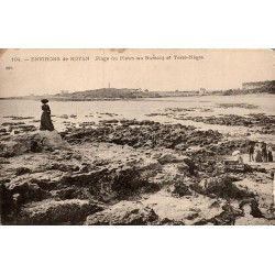 Carte postale ancienne Royan plage du Platin Terre-Nègre Charente-Maritime CPA