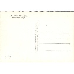Carte postale ancienne La Grave – Massif de la Meije | CPA Alpes