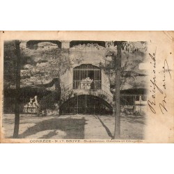 Carte postale ancienne Brive Saint-Antoine grottes chapelles Corrèze CPA
