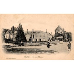 Carte postale ancienne Brive Square Majour Corrèze CPA collection