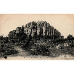 Carte postale ancienne Bort-les-Orgues Corrèze vue générale CPA collection