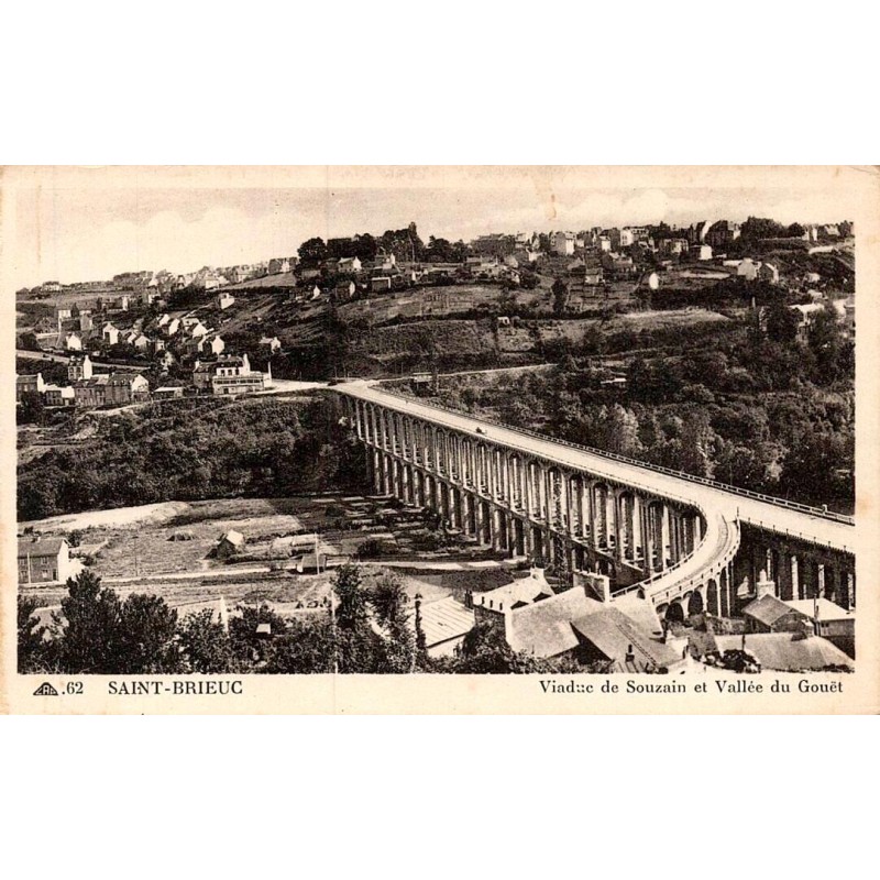 Saint-Brieuc Viaduc de Souzain CPA ancienne Bretagne