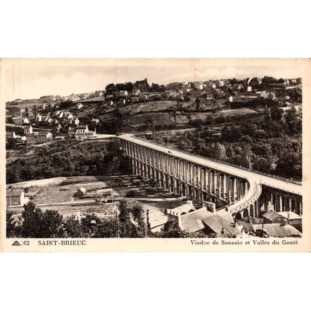 Saint-Brieuc Viaduc de Souzain CPA ancienne Bretagne