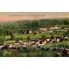 Carte postale ancienne de La Courtine représentant la gare et le camp de cavalerie dans la Creuse