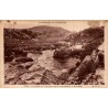 Carte postale ancienne de Vallière représentant la vallée du Thaurion entre Vallières et Royère dans la Creuse