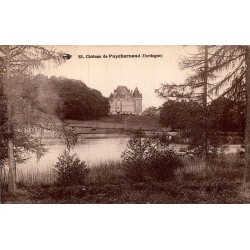 Carte postale ancienne du château de Puycharnaud à Saint-Estèphe en Dordogne