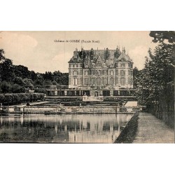 Carte postale ancienne du château de Condé-en-Brie montrant la façade nord dans l’Aisne