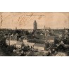 Carte postale ancienne de Verneuil-sur-Avre représentant une vue générale du centre historique dans l’Eure