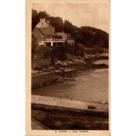 Carte postale ancienne de Port-Manec’h à Névez dans le Finistère en Bretagne