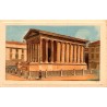 Carte postale ancienne de Nîmes représentant la Maison Carrée et le patrimoine gallo-romain du Gard