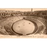 Carte postale ancienne de Nîmes représentant l’intérieur des arènes romaines dans le Gard