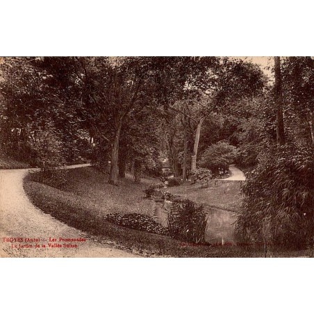 Carte postale ancienne Troyes – Promenades et Jardins de la Vallée Suisse