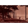 Carte postale ancienne Arcachon forêt des Abatilles plage vers le Moulleau