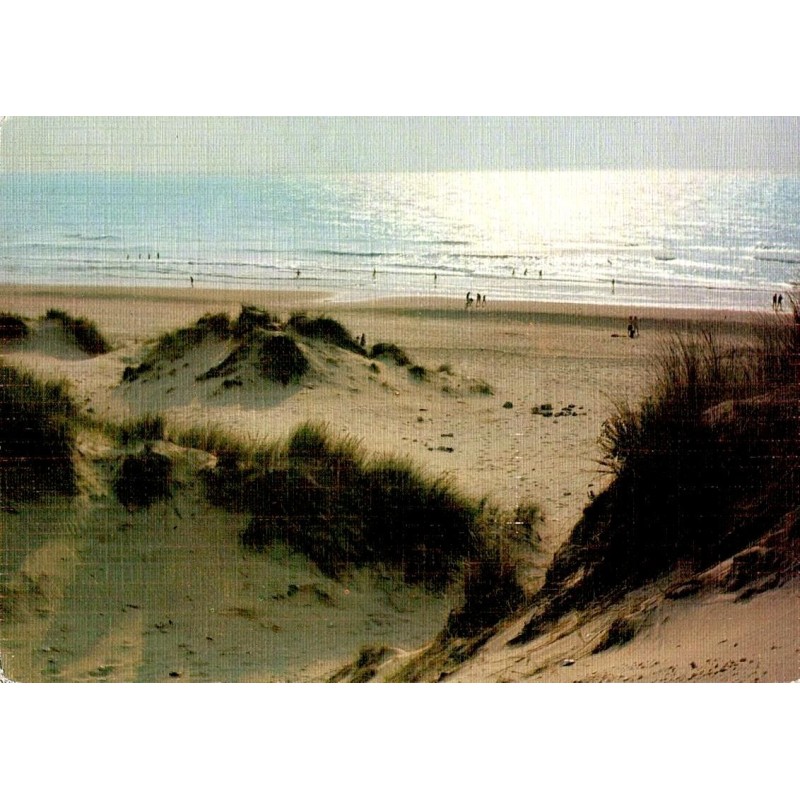Carte postale ancienne Arcachon – Dunes, plages et mer en été