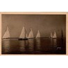 Carte postale ancienne Arcachon les régates avant le départ Bassin d’Arcachon
