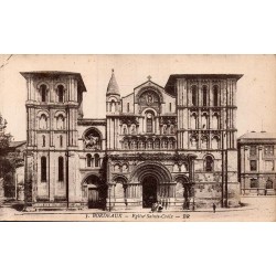 Carte postale ancienne Bordeaux l’église Sainte-Croix en Gironde