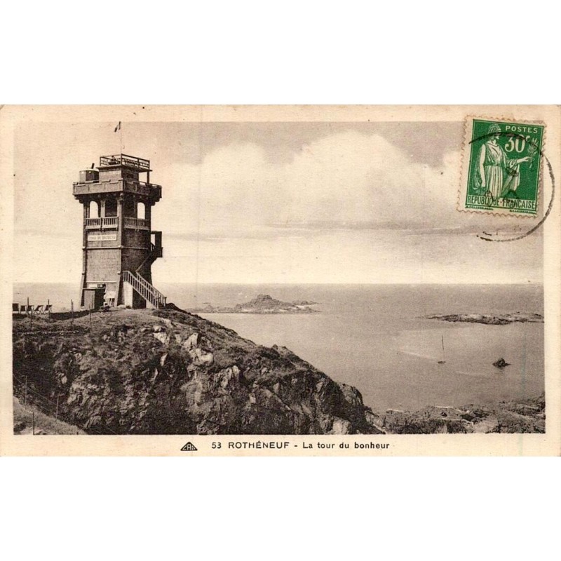 Carte postale ancienne Saint-Malo vue prise de Saint-Servan en Ille-et-Vilaine