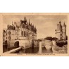 Carte postale ancienne Chenonceaux vue de la façade principale du château en Indre-et-Loire