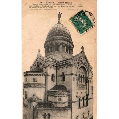 Carte postale ancienne Tours Saint-Martin en Indre-et-Loire