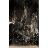 Carte postale ancienne La Balme-les-Grottes sortie d’une caravane à la Grande Coupole dans les grottes en Isère