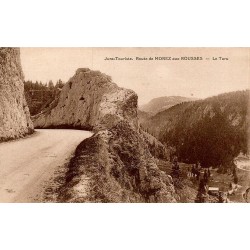 Carte postale ancienne Morez route de Morez aux Rousses le Turu dans le Jura