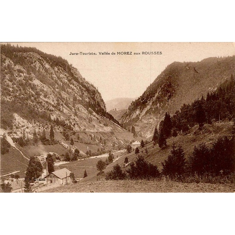 Carte postale ancienne vallée de Morez aux Rousses Jura vue panoramique Haut-Jura édition Bourgeois Frères