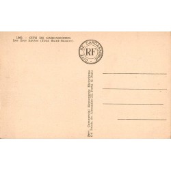 Carte postale ancienne Cité de Carcassonne – Les Lices Hautes et Tour Saint-Nazaire | CPA historique