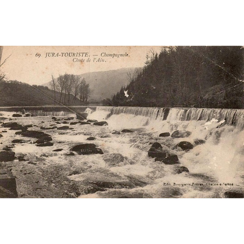 Carte postale ancienne Champagnole Jura Touriste vue générale ville jurassienne Franche-Comté
