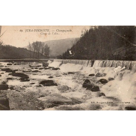Carte postale ancienne Champagnole Jura Touriste vue générale ville jurassienne Franche-Comté