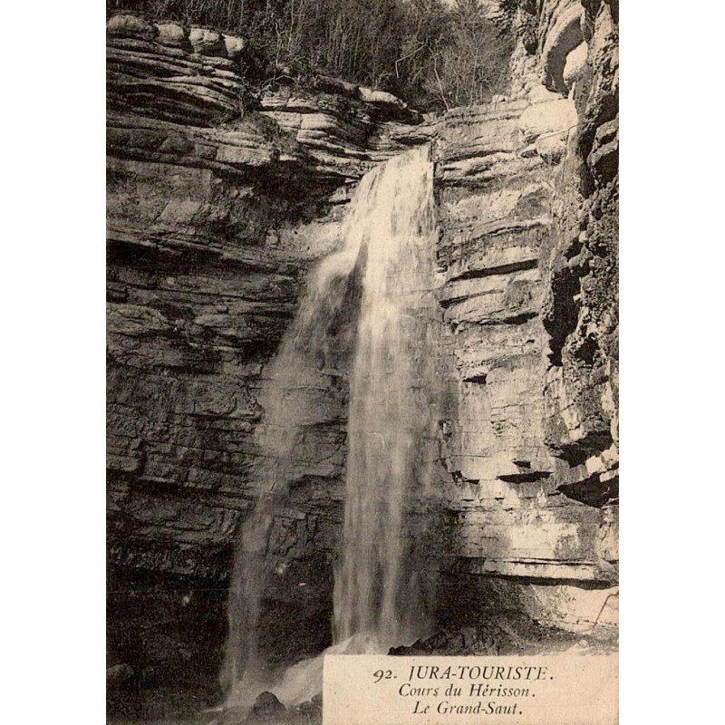 Carte postale ancienne cascades du Hérisson Le Grand Saut Jura Touristique Le Frasnois