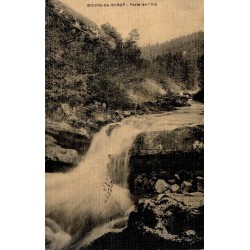 Carte postale ancienne Bourg-de-Sirod Perte de l’Ain Jura pittoresque gorge naturelle cascade