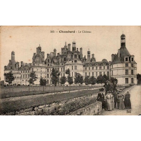 Carte postale ancienne Chambord le château vue monumentale Loir-et-Cher patrimoine Renaissance
