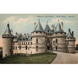 Carte postale ancienne Chaumont-sur-Loire porte d’entrée du château ND Phot architecture médiévale Loir-et-Cher