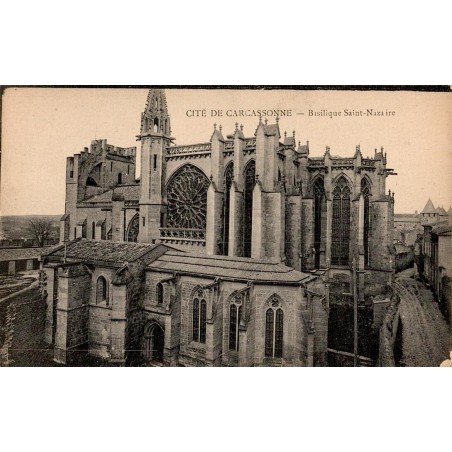 Carte postale ancienne Cité de Carcassonne – Basilique Saint-Nazaire