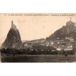 CPA Le Puy vue générale Aiguilhe Corneille
