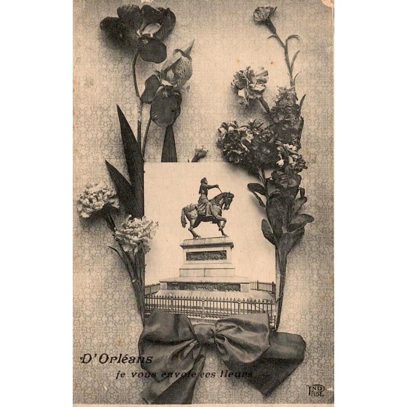 CPA Orléans Je vous envoie ces fleurs ND Phot