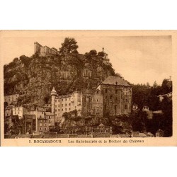 CPA Rocamadour sanctuaires et château